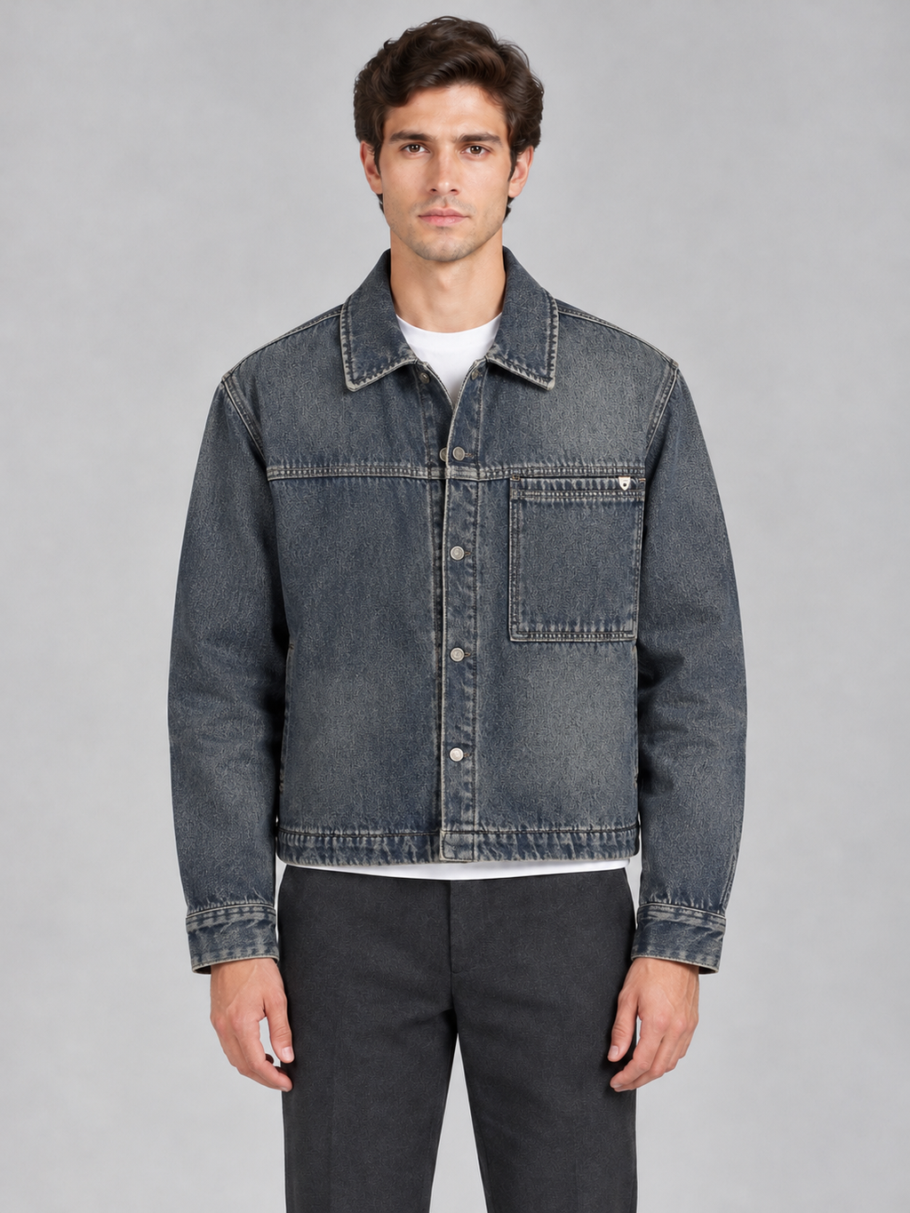 Boxy fit jeans jacket
