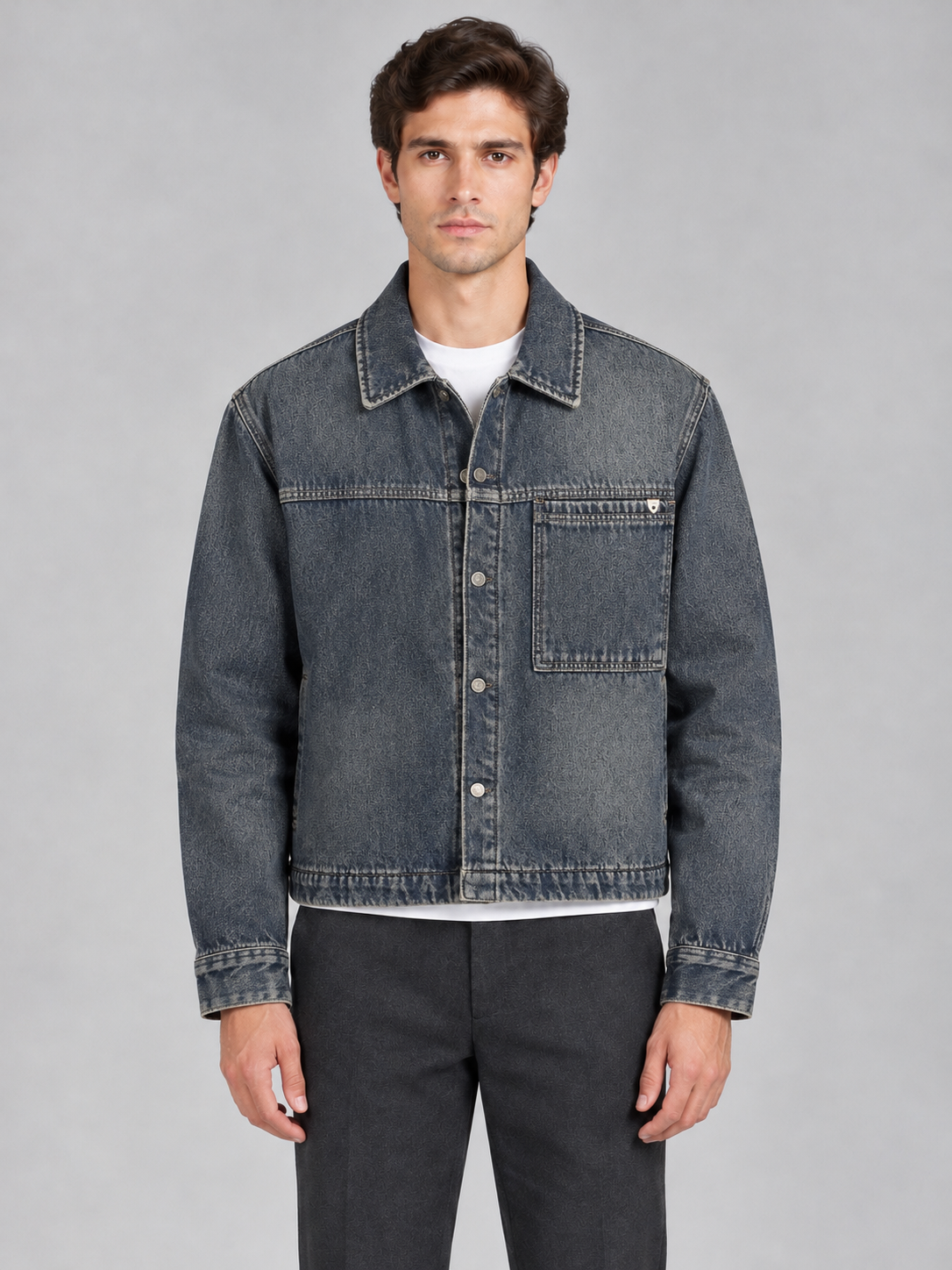 Boxy fit jeans jacket