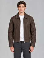 Western leather jacket