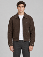 Suede Bomber Jacket