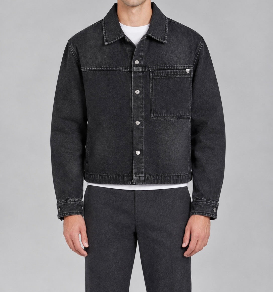 Boxy fit jeans jacket