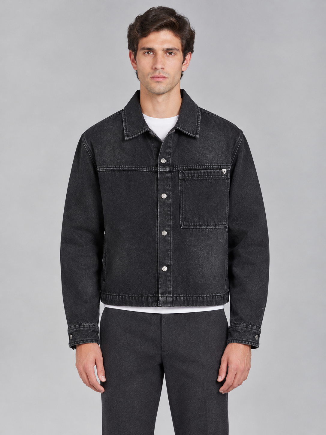 Boxy fit jeans jacket