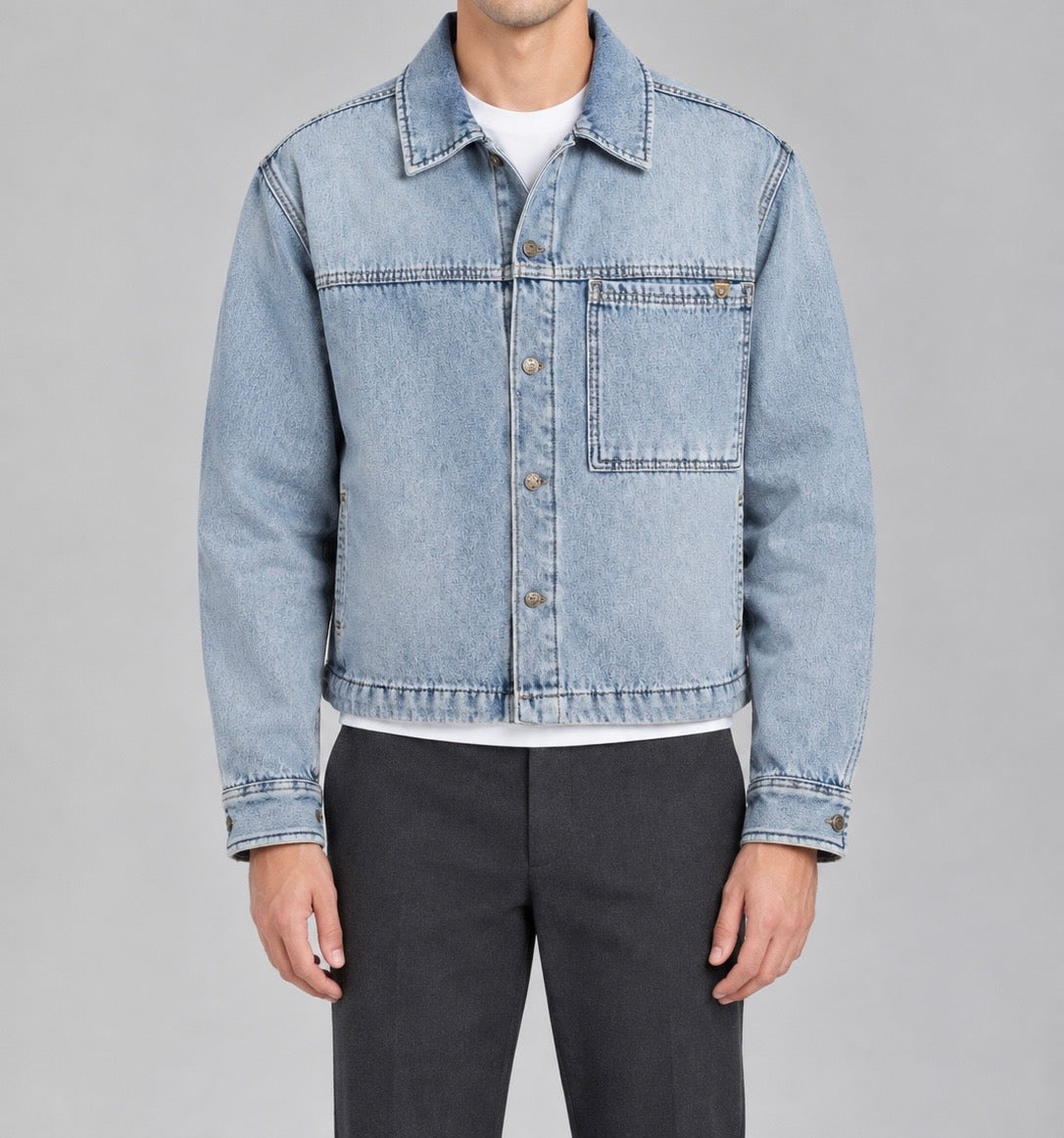 Boxy fit jeans jacket