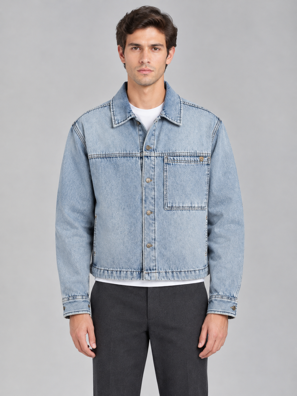 Boxy fit jeans jacket