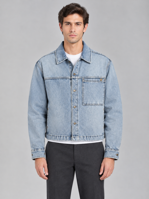 Boxy fit jeans jacket